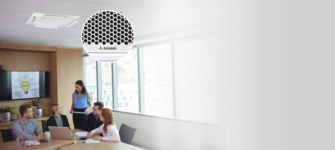 Европейский дизайн кассетного блока мультисплит-системы Mitsubishi Heavy Industries FDTC-VH