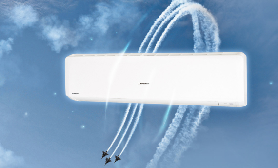 Внутренние настенные блоки Mitsubishi Heavy Industries SRK-ZR-W Power имеют высокую скорость воздушного потока